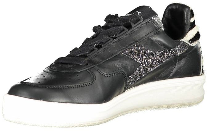Diadora Black Leather Women Sneaker
