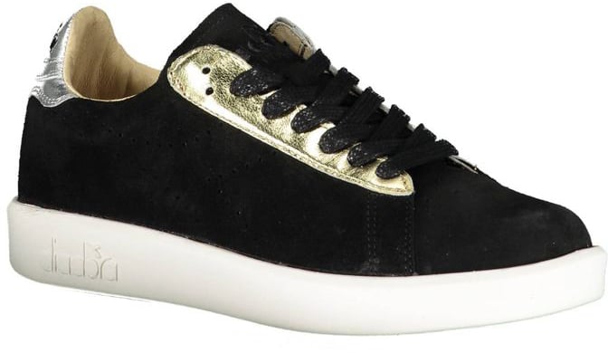 Diadora Black Leather Women Sneaker