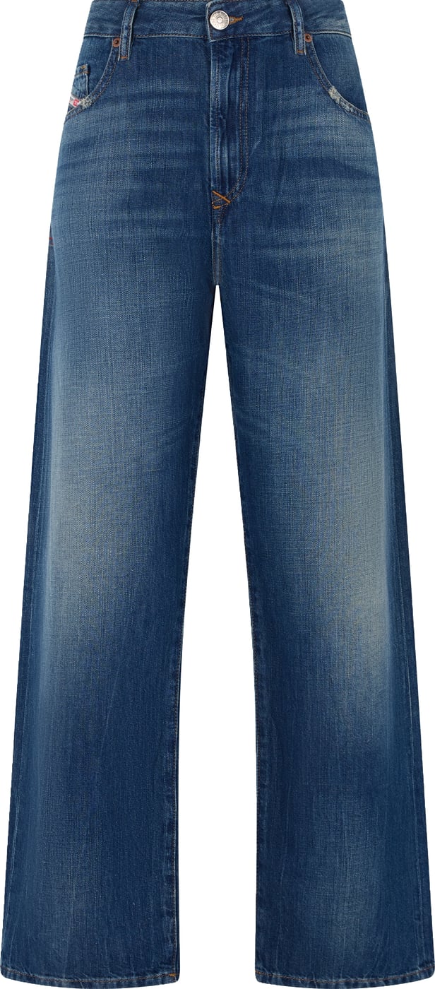 Comfortable Blue Classic Jeans Faded Modern Effect