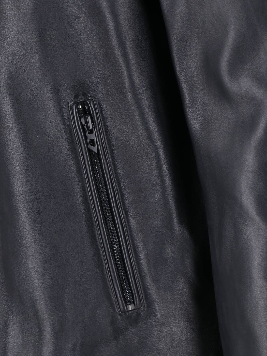 Black Lambskin Oval D Leather Jacket