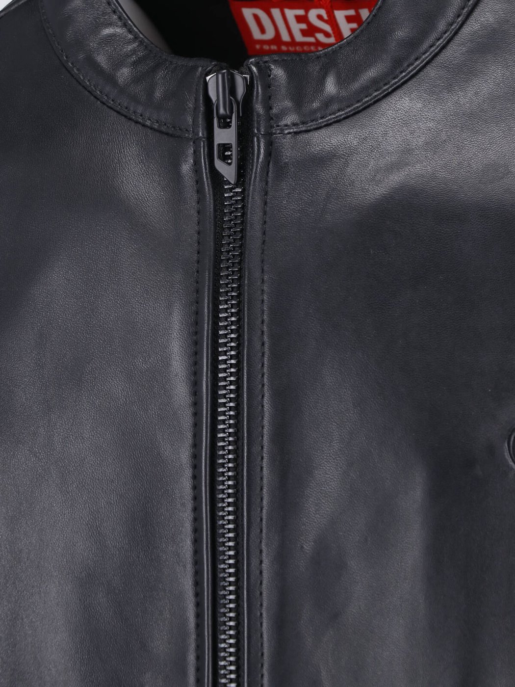 Black Lambskin Oval D Leather Jacket