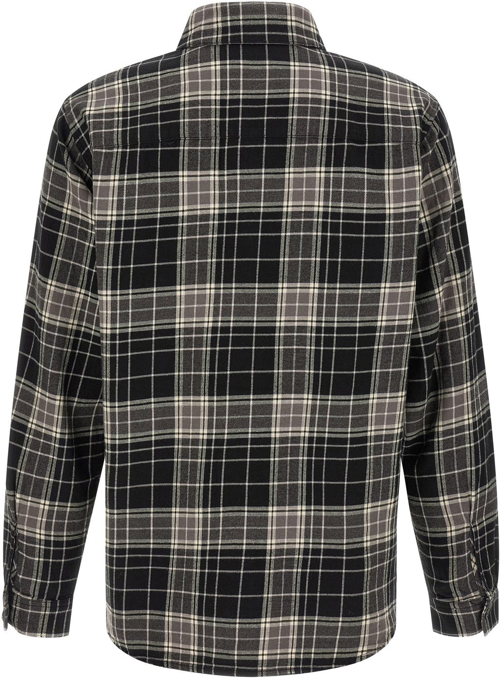 Classic Plaid Logo Button-Up Long-Sleeve Shirt