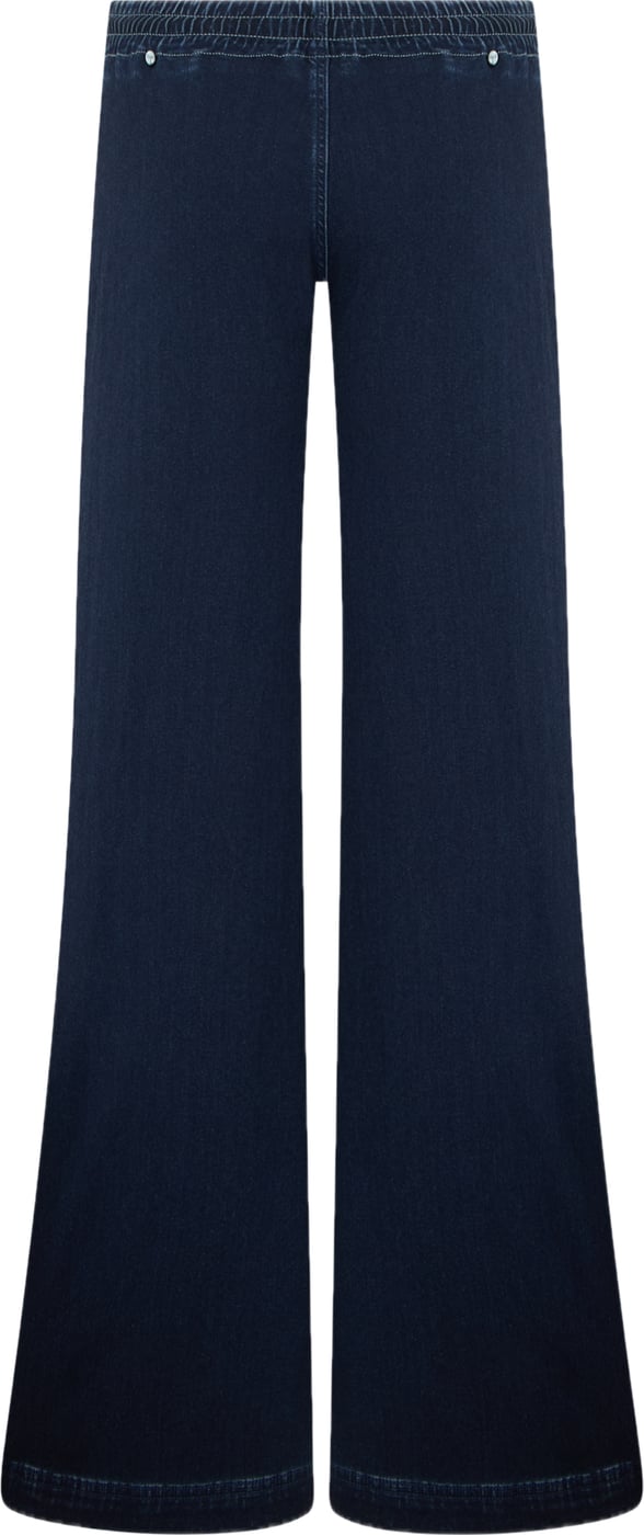 Denim elastic pants