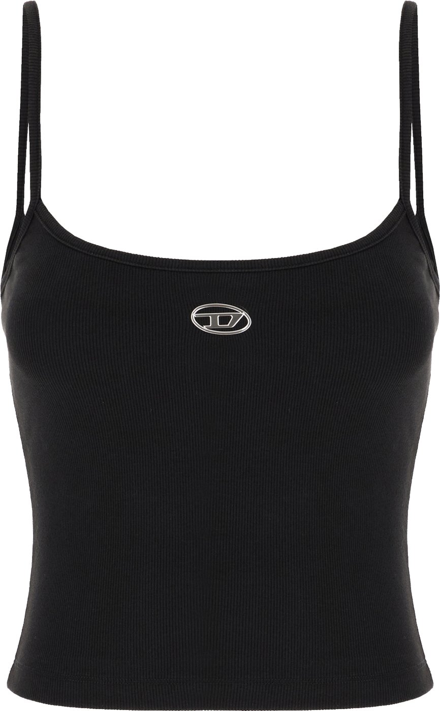 Diesel Black stretch cotton top