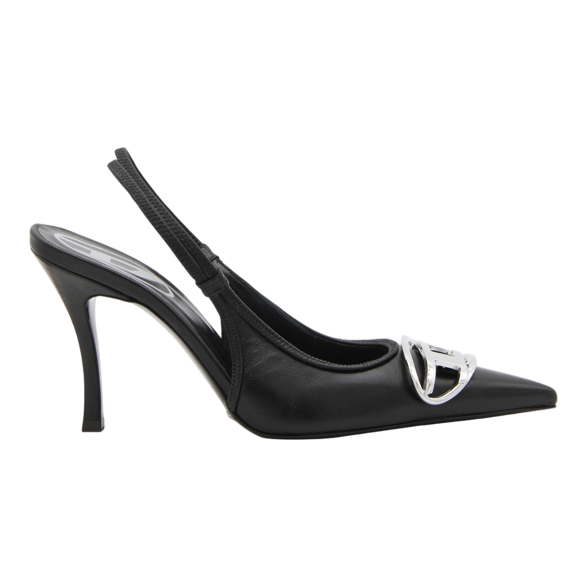 D-Venus Sb Leather Metallic Buckle Pumps