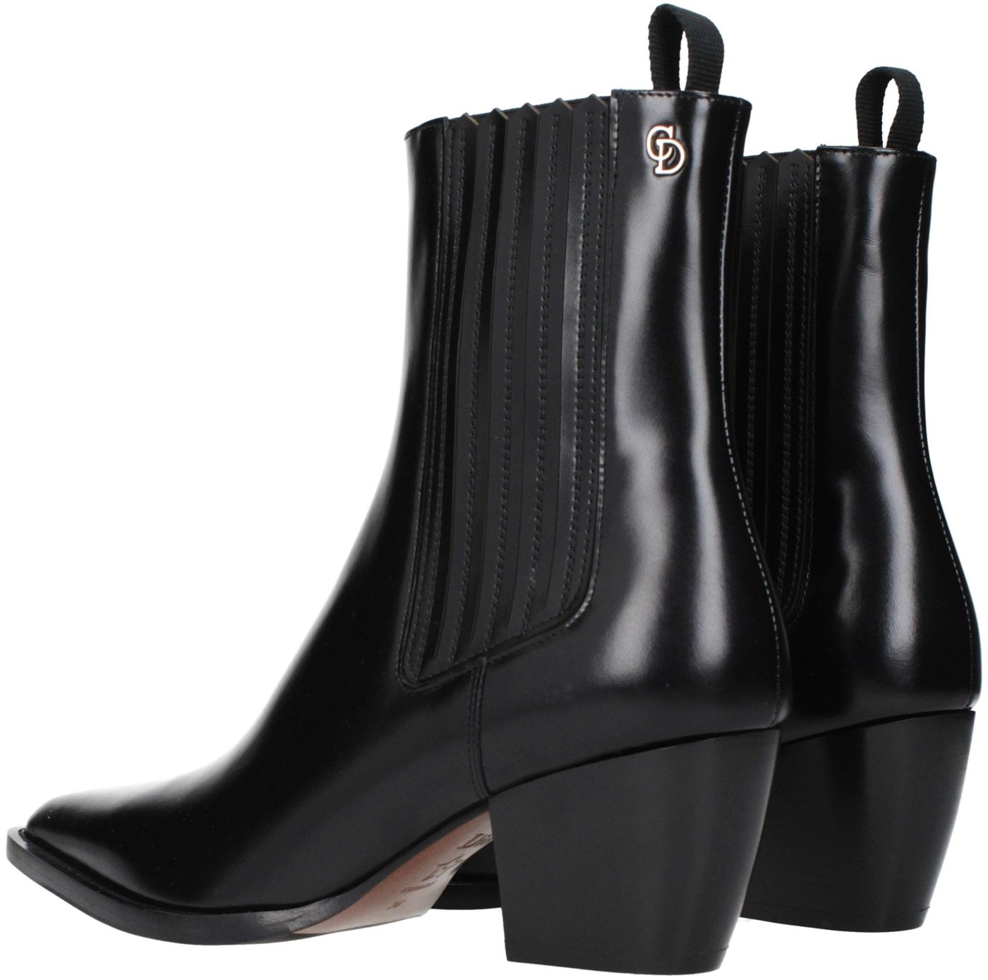 Christian Dior Black Leather Ankle Boots