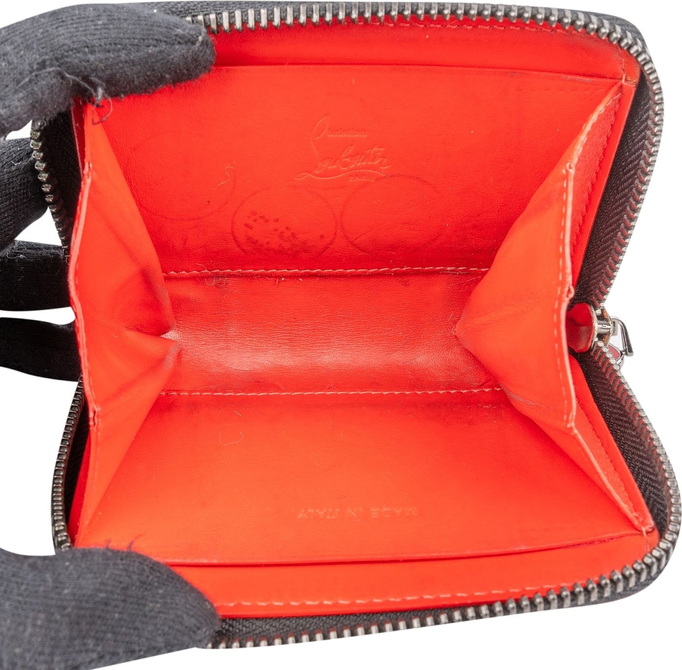 Christian Louboutin Panettone Spiked Small Zipped Coin Purse Wallet