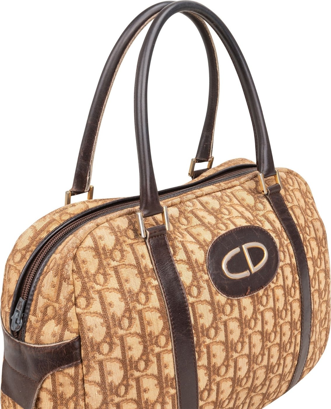 Christian Dior Trotter Monogram Boston Handbag