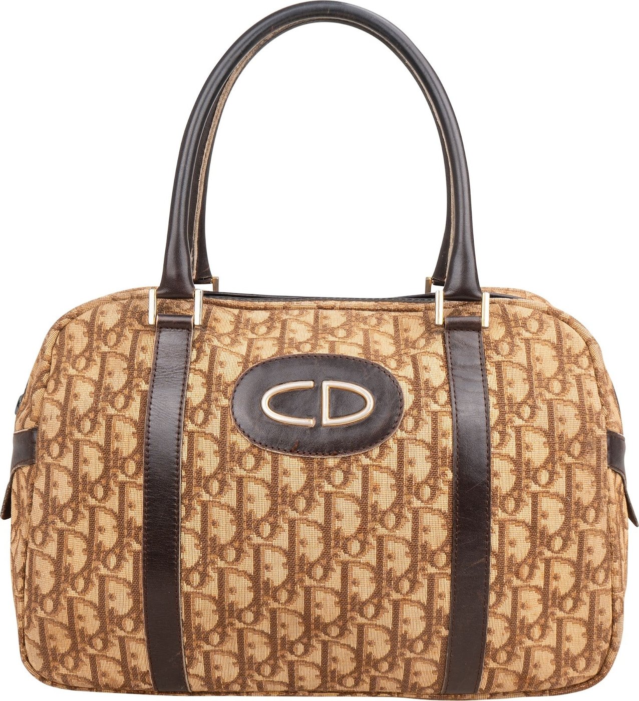 Christian Dior Trotter Monogram Boston Handbag