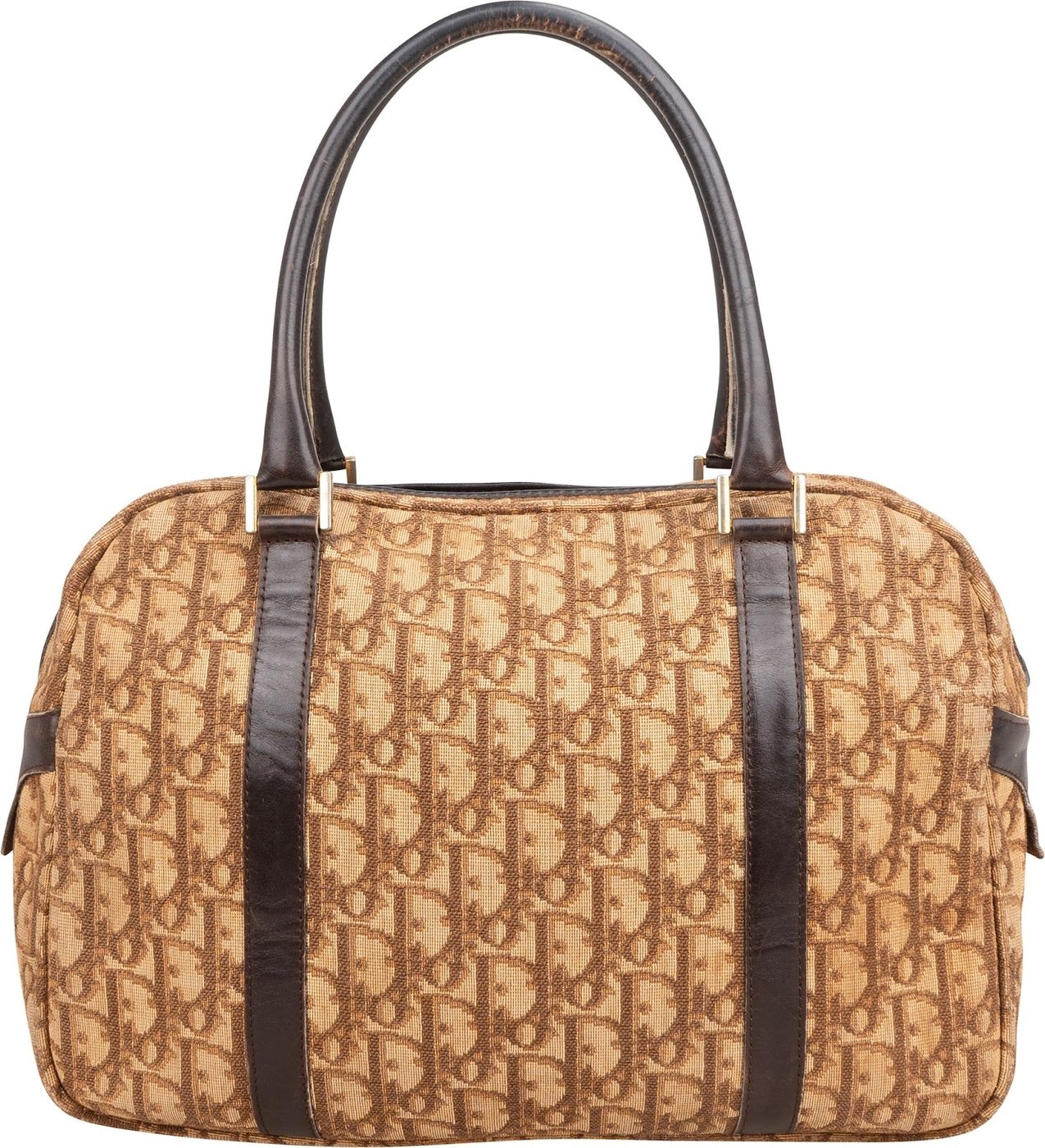 Christian Dior Trotter Monogram Boston Handbag