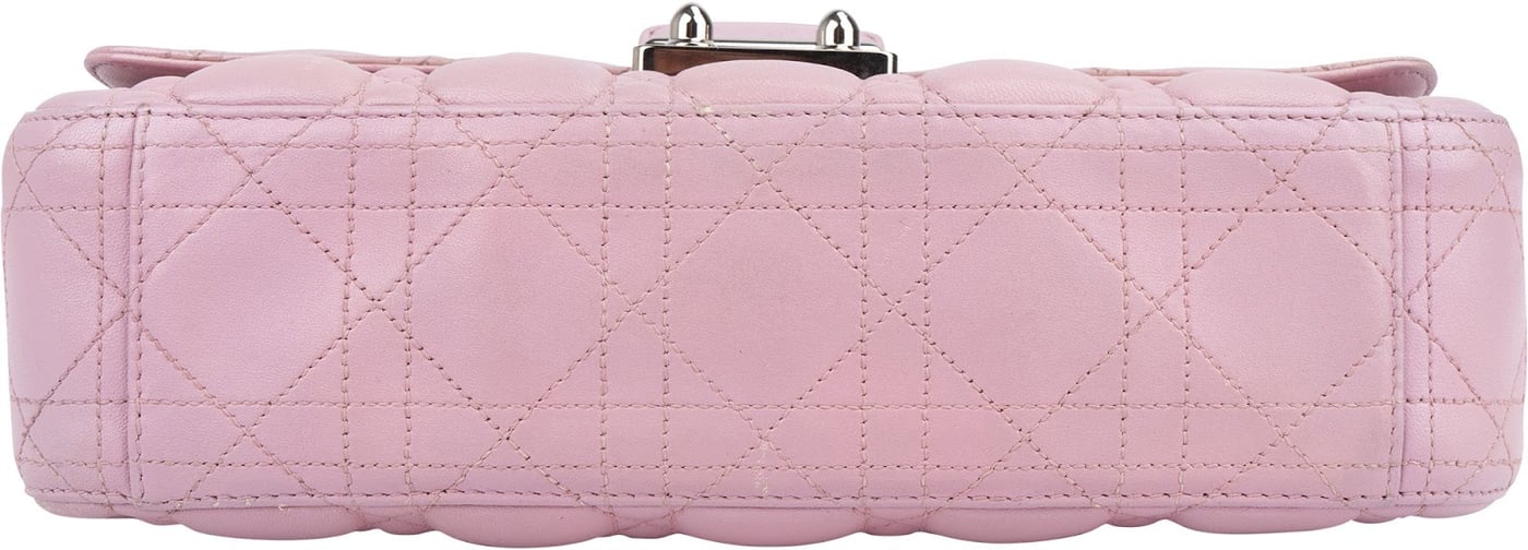 Christian Dior Pink Quilted Leather Diorama Shoulder Bag