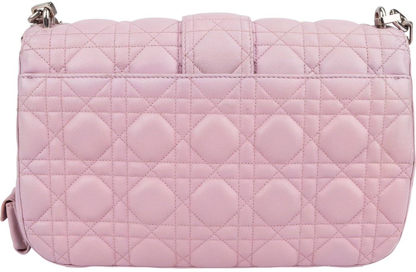 Christian Dior Pink Quilted Leather Diorama Shoulder Bag