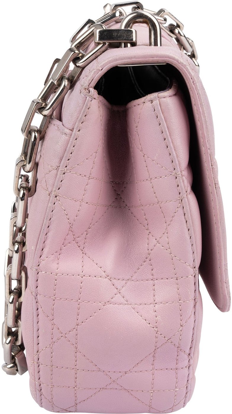 Christian Dior Pink Quilted Leather Diorama Shoulder Bag