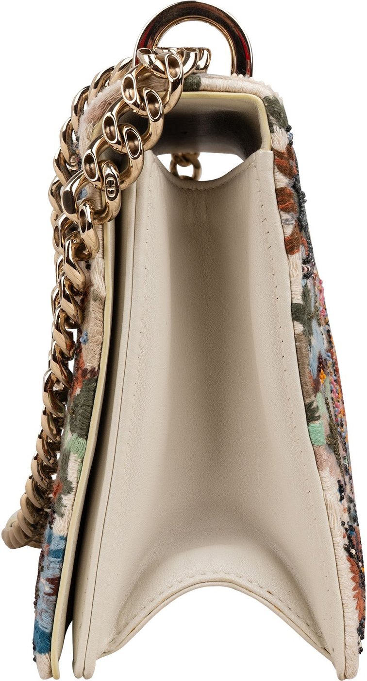 Christin Dior Limited Fabric Embroidered Kaleidiorscopie Diorama Shoulder Crossbody Bag