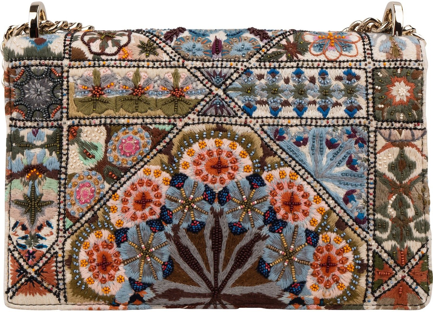 Christin Dior Limited Fabric Embroidered Kaleidiorscopie Diorama Shoulder Crossbody Bag