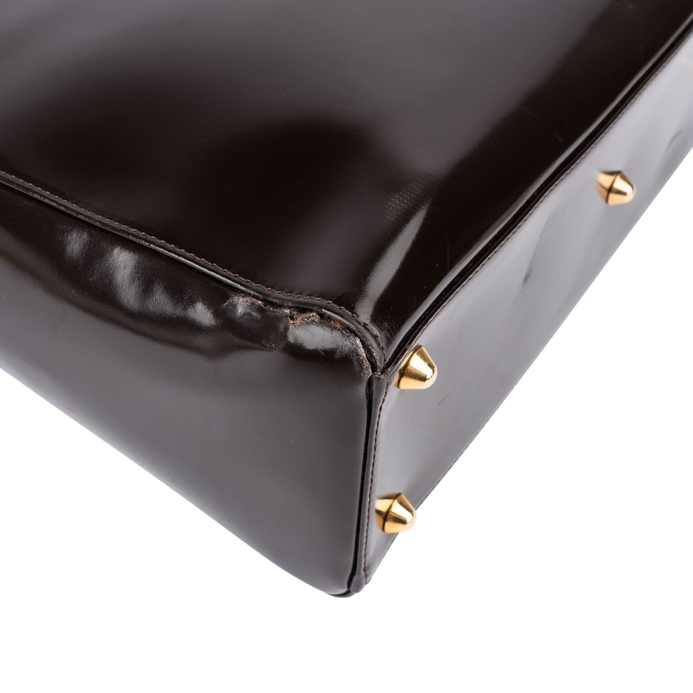 Christian Dior Patent Leather Lady Dior Medium Handbag