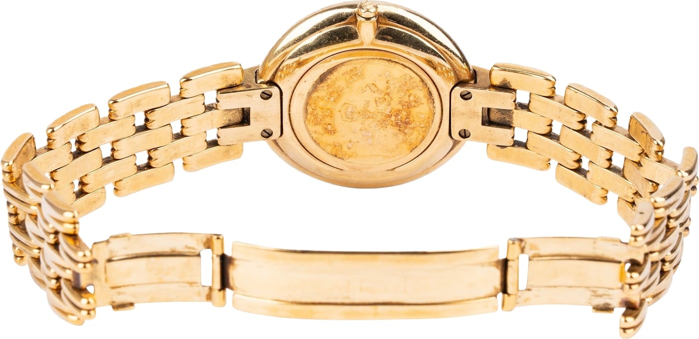 Christian Dior Gold Tone Black Moon 47 154-2Watch