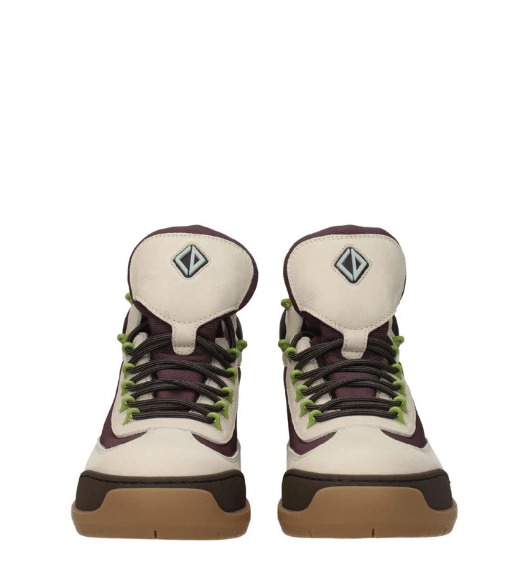 Dior Dean Men Ankle Boot Beige Burgundy