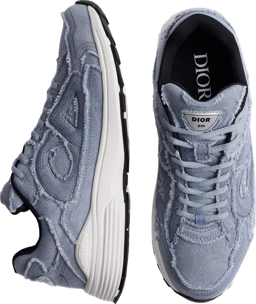 Dior B30 Countdown Men's Sneaker Blue Denim Canvas