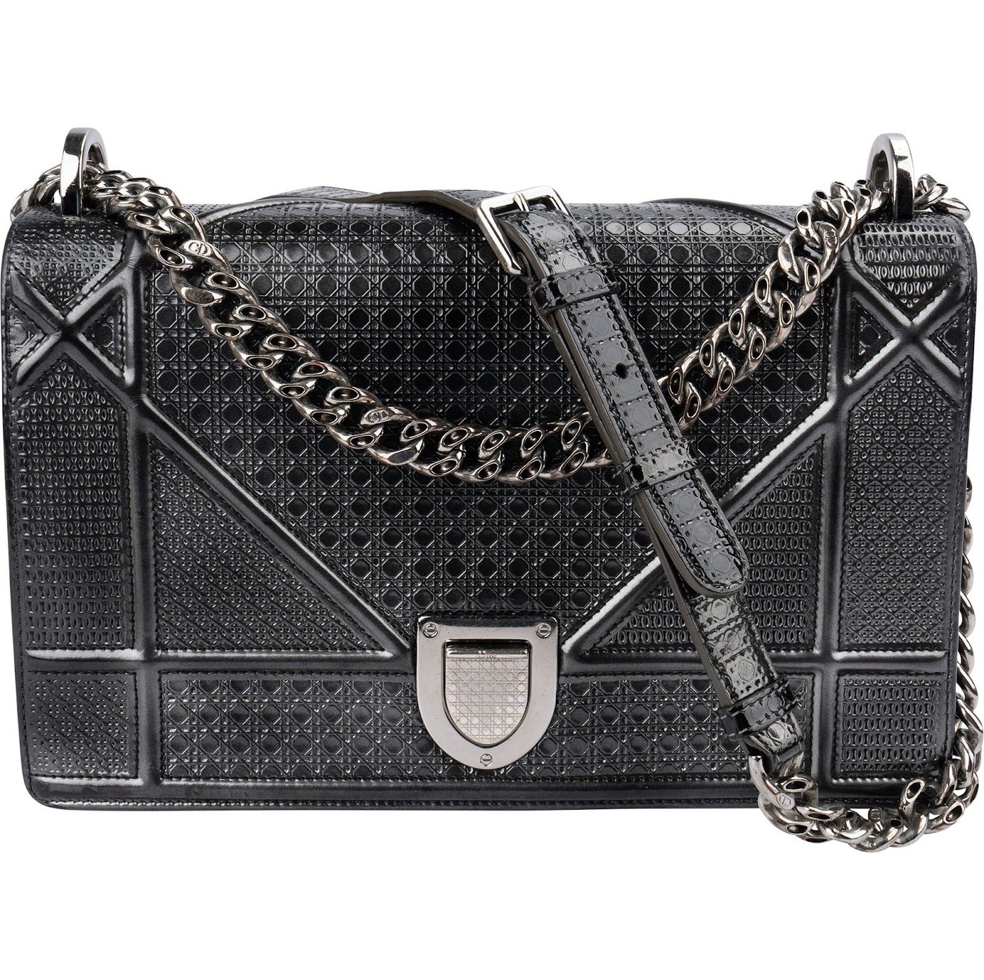 Christian Dior Embossed Cannage Diorama Flap Crossbody Bag