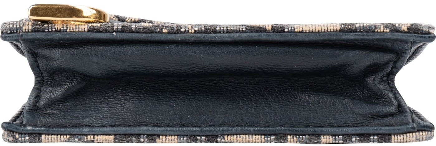 Christian Dior Trotter Monogram Jacquard Saddle Mini Wallet