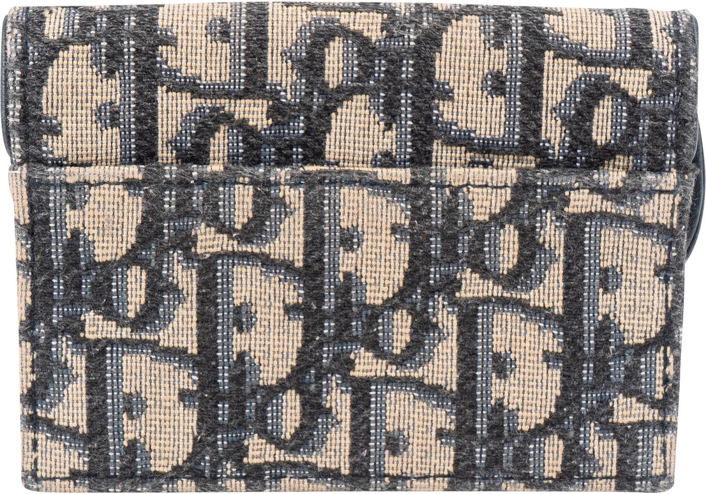 Christian Dior Trotter Monogram Jacquard Saddle Mini Wallet