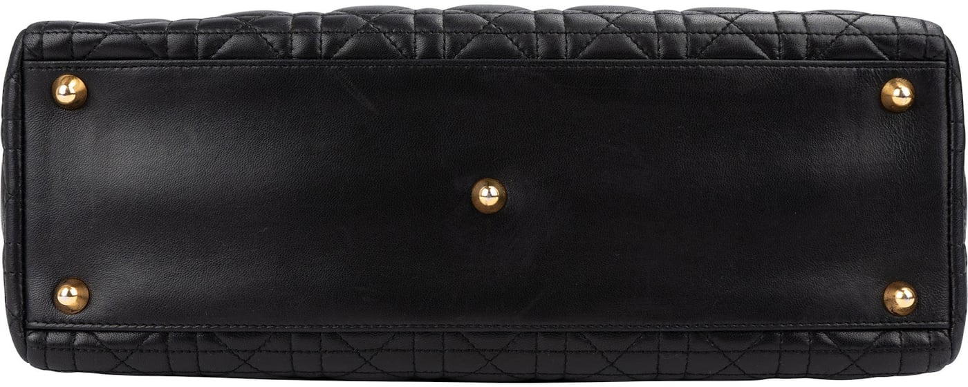 Christian Dior Quilted Cannage Lambskin Lady Dior Handbag