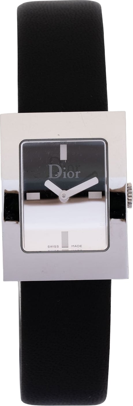 Christian Dior Silver Tone Malice Square D78-109 Woman Watch