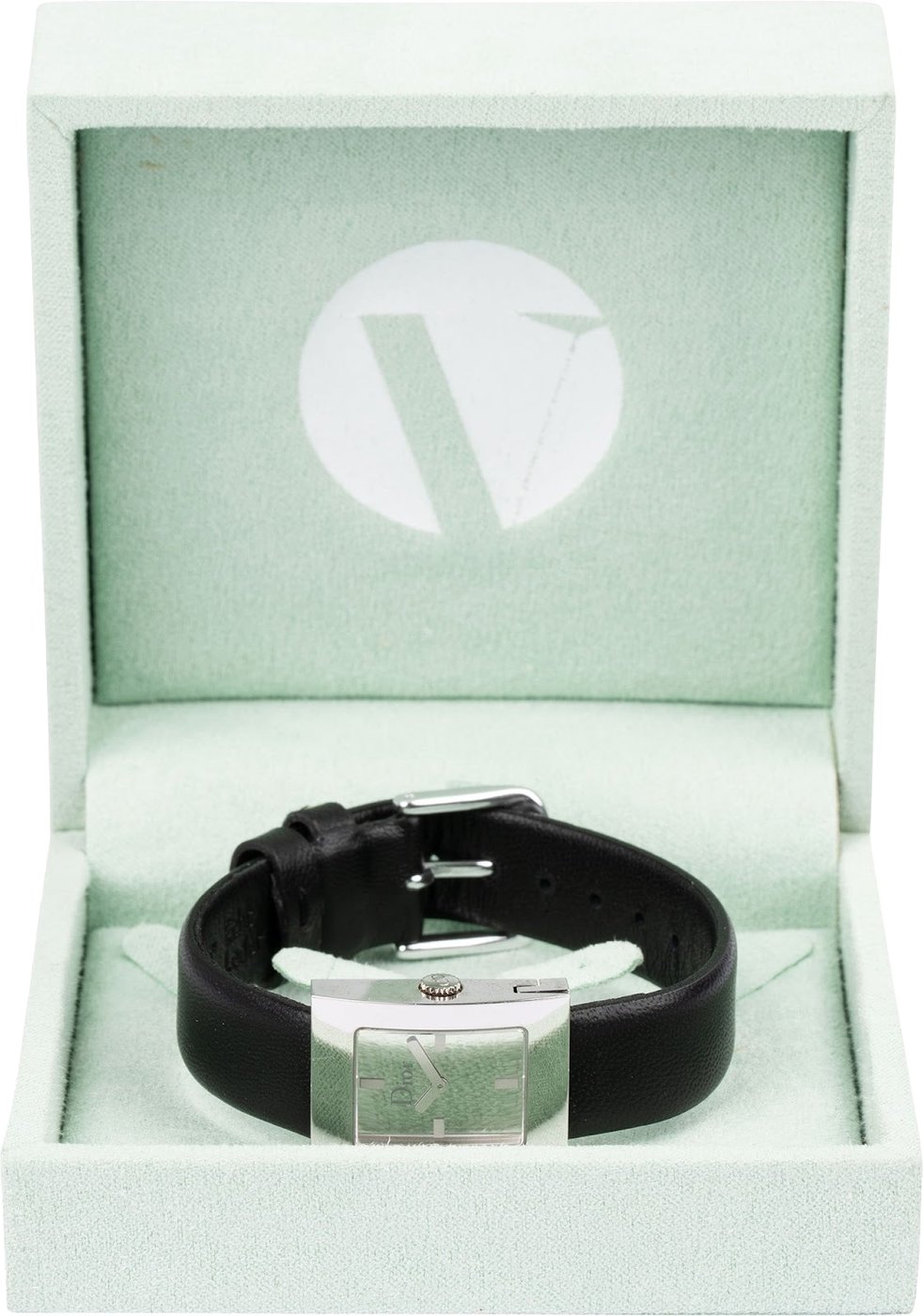 Christian Dior Silver Tone Malice Square D78-109 Woman Watch