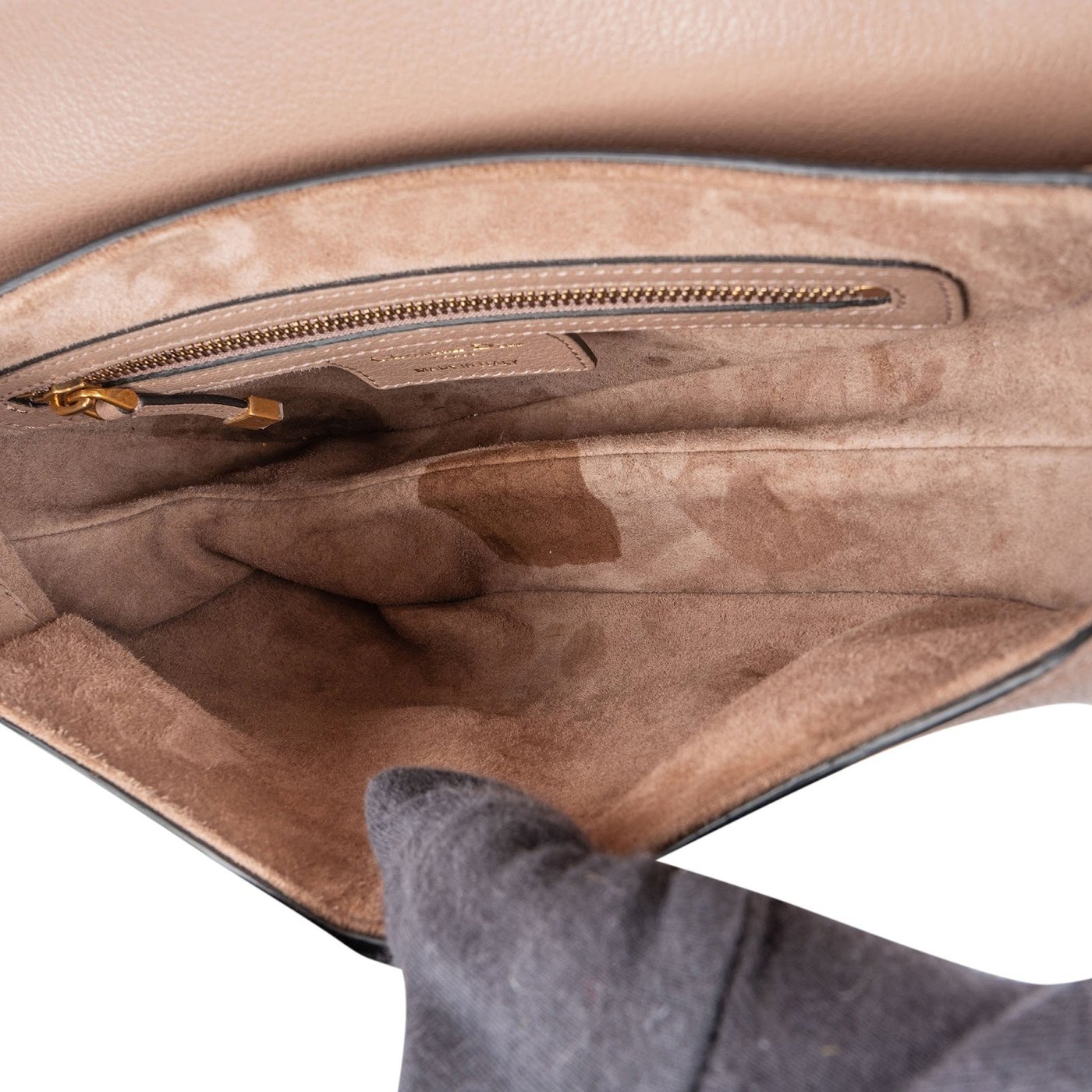 Christian Dior Pink Grained Calfskin Saddle Shoulder Bag