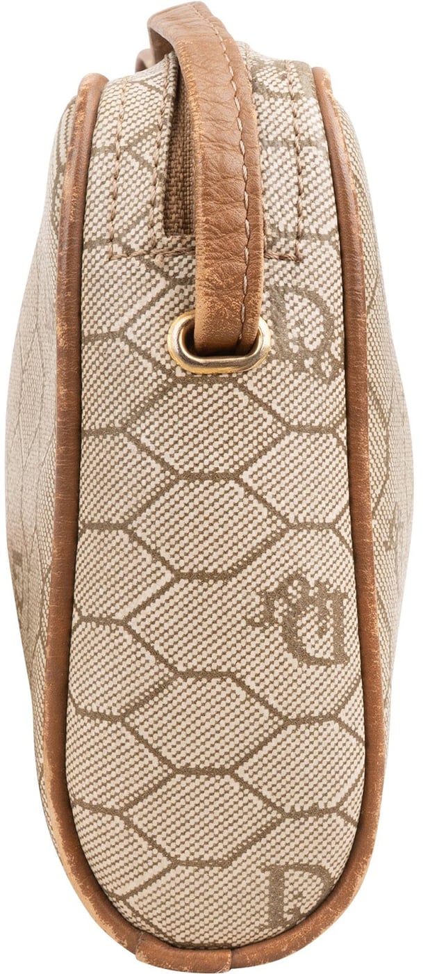 Christian Dior Honeycomb Monogram Coated Canvas Crossbody Bag