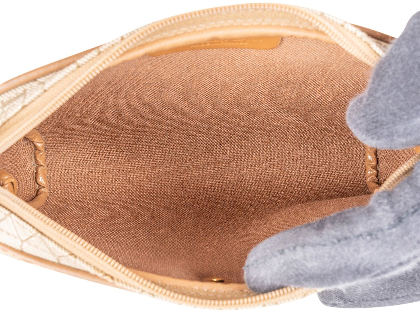 Christian Dior Honeycomb Monogram Coated Canvas Crossbody Bag