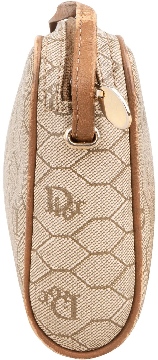 Christian Dior Honeycomb Monogram Coated Canvas Crossbody Bag