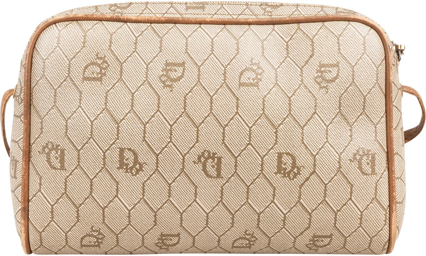 Christian Dior Honeycomb Monogram Coated Canvas Crossbody Bag