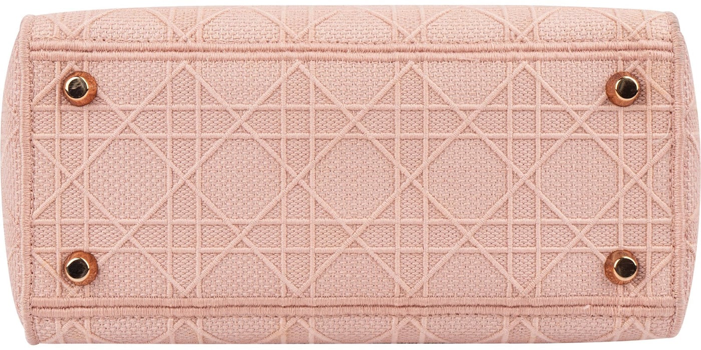 Christian Dior Pink Cotton Lady D-Lite Handbag