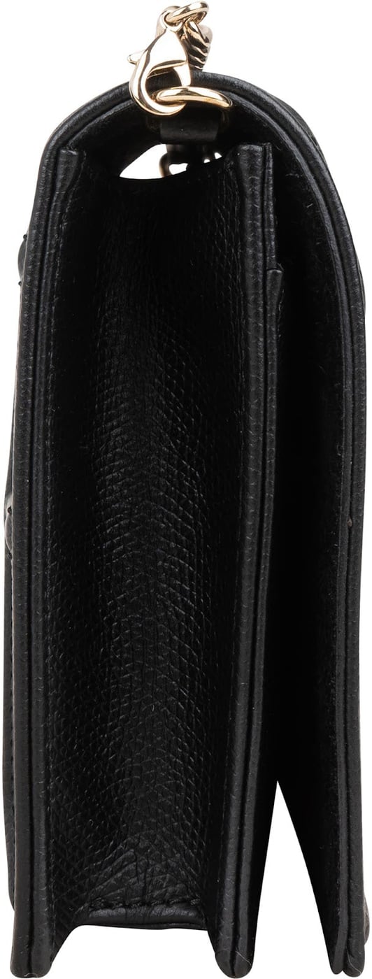Christian Dior Grained Calfskin Diorama Wallet On Chain Crossbody Bag