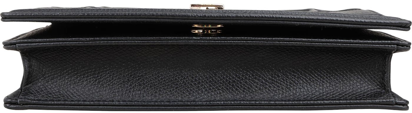 Christian Dior Grained Calfskin Diorama Wallet On Chain Crossbody Bag