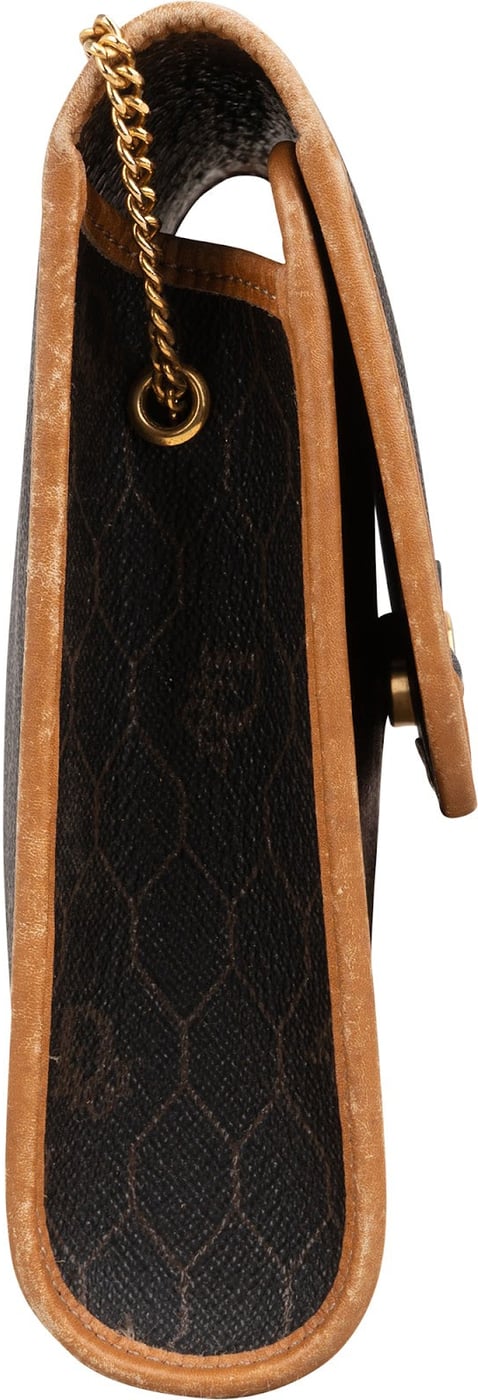 Christian Dior Honeycomb Canvas Chain Flap Crossbody Bag