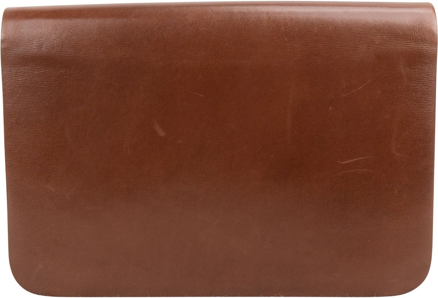 Christian Dior Brown Leather Vintage Flap Small Shoulder Bag
