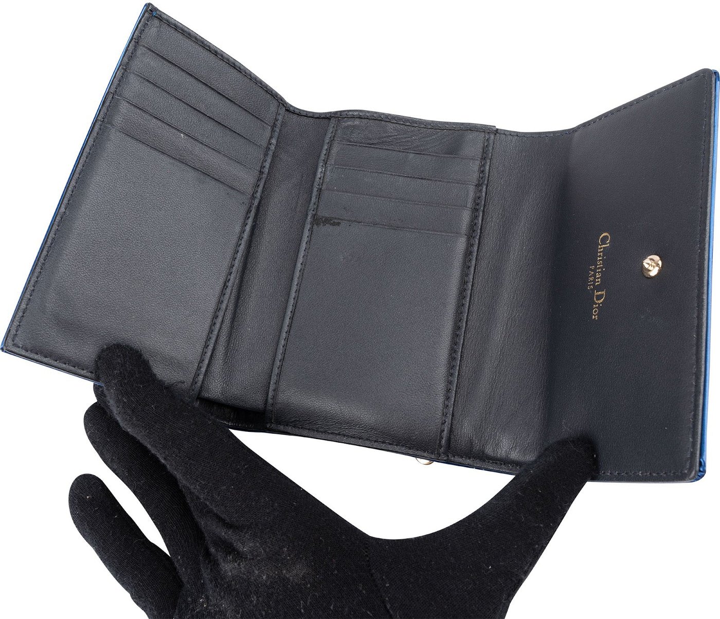 Christian Dior Patent Diorama Wallet