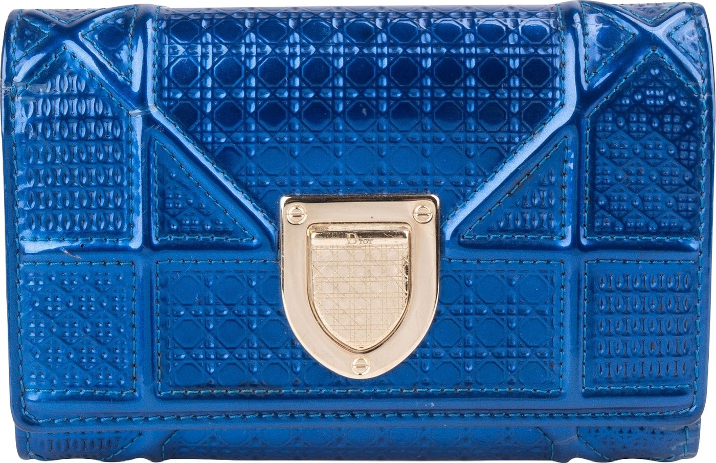 Christian Dior Patent Diorama Wallet