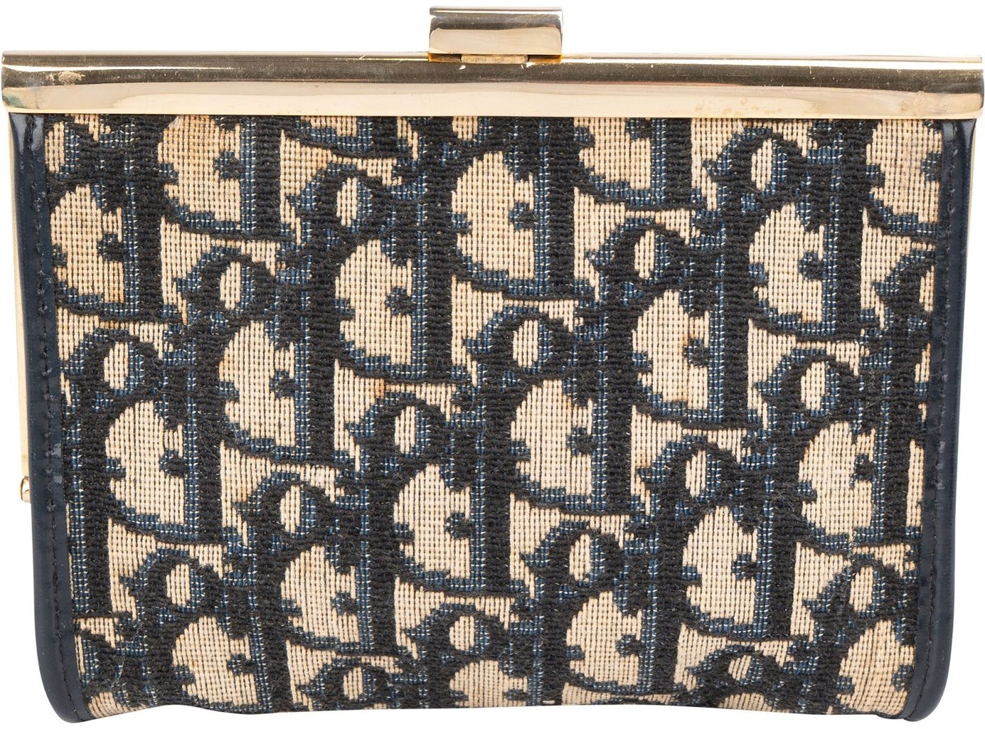 Christian Dior Trotter Monogram Oblique Frame Wallet