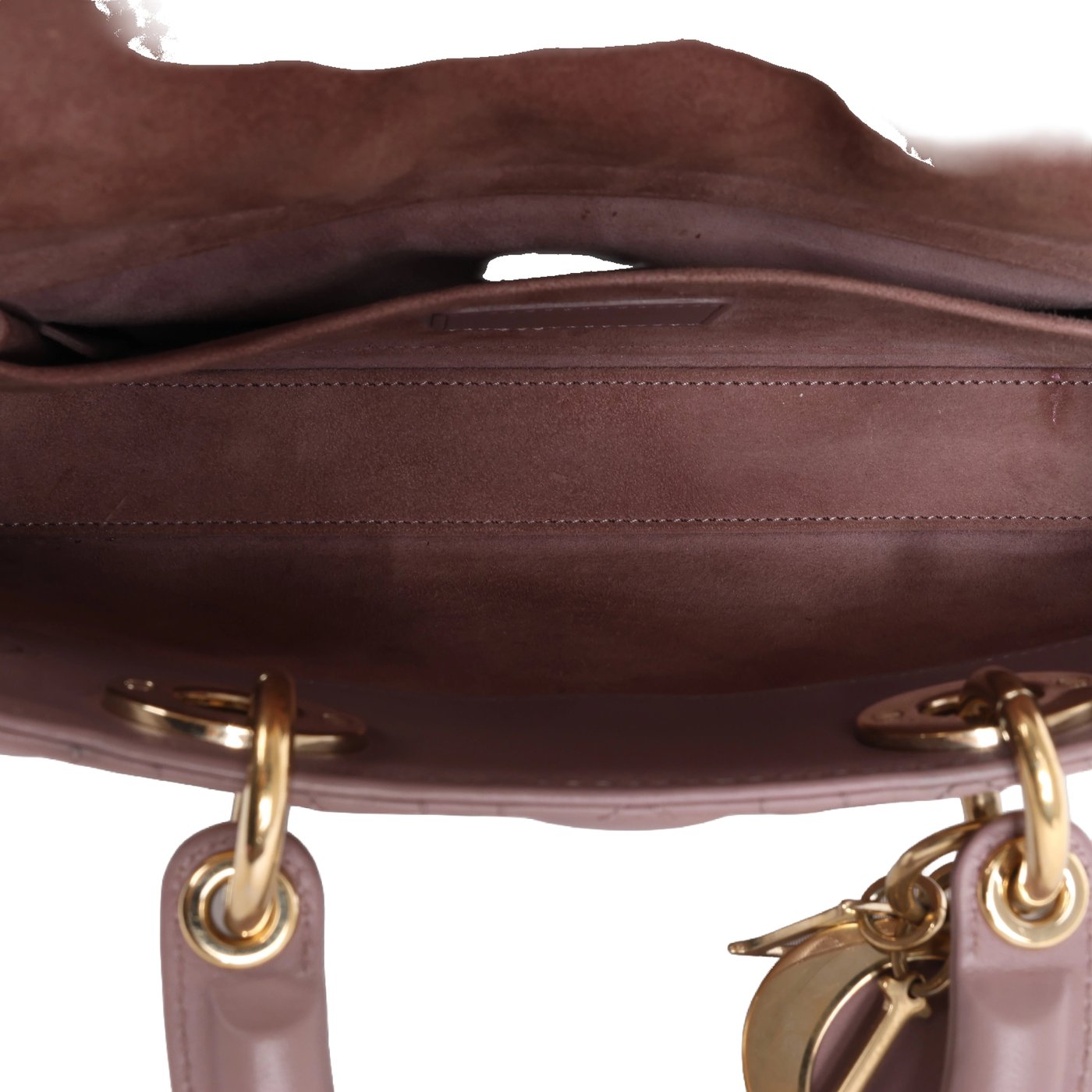 Dior Lady D-Joy Leather 2Way Handbag in Pink