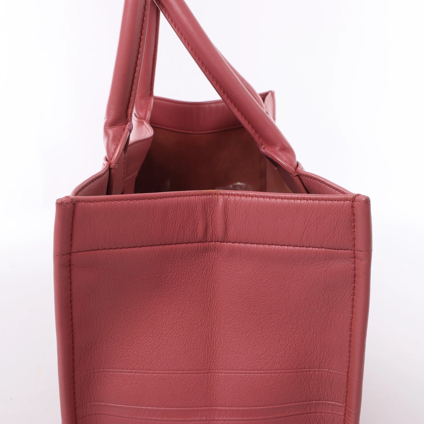 Christian Dior Book Tote Medium Leather Shoulder Bag in Pink