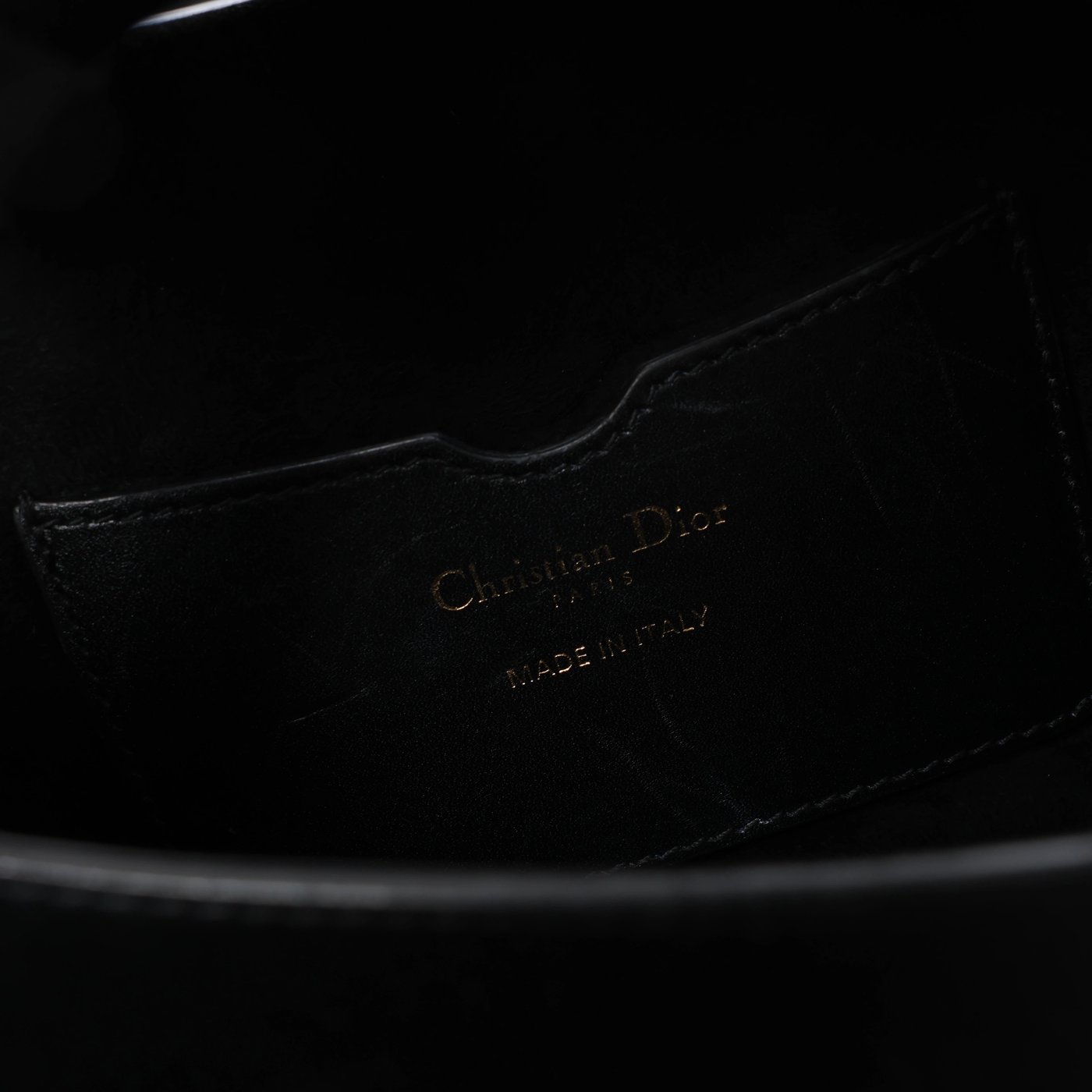 Christian Dior Bobby Leather Crossbody Bag in Black