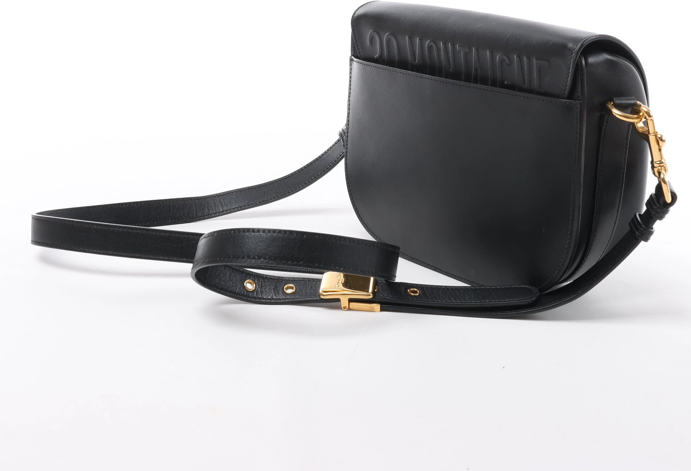 Christian Dior Bobby Leather Crossbody Bag in Black