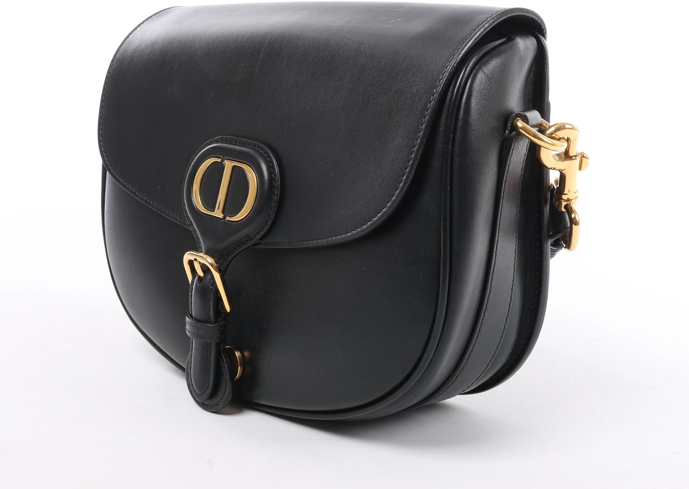 Christian Dior Bobby Leather Crossbody Bag in Black