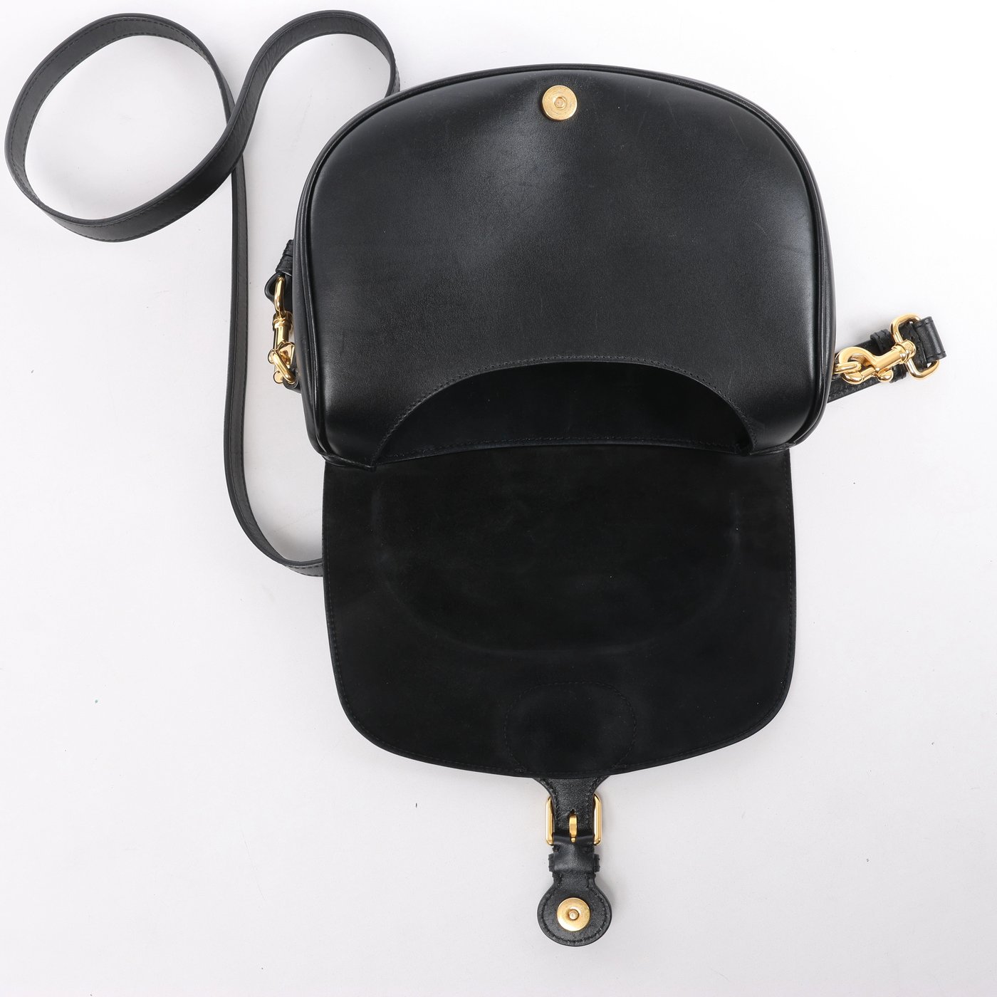 Christian Dior Bobby Leather Crossbody Bag in Black