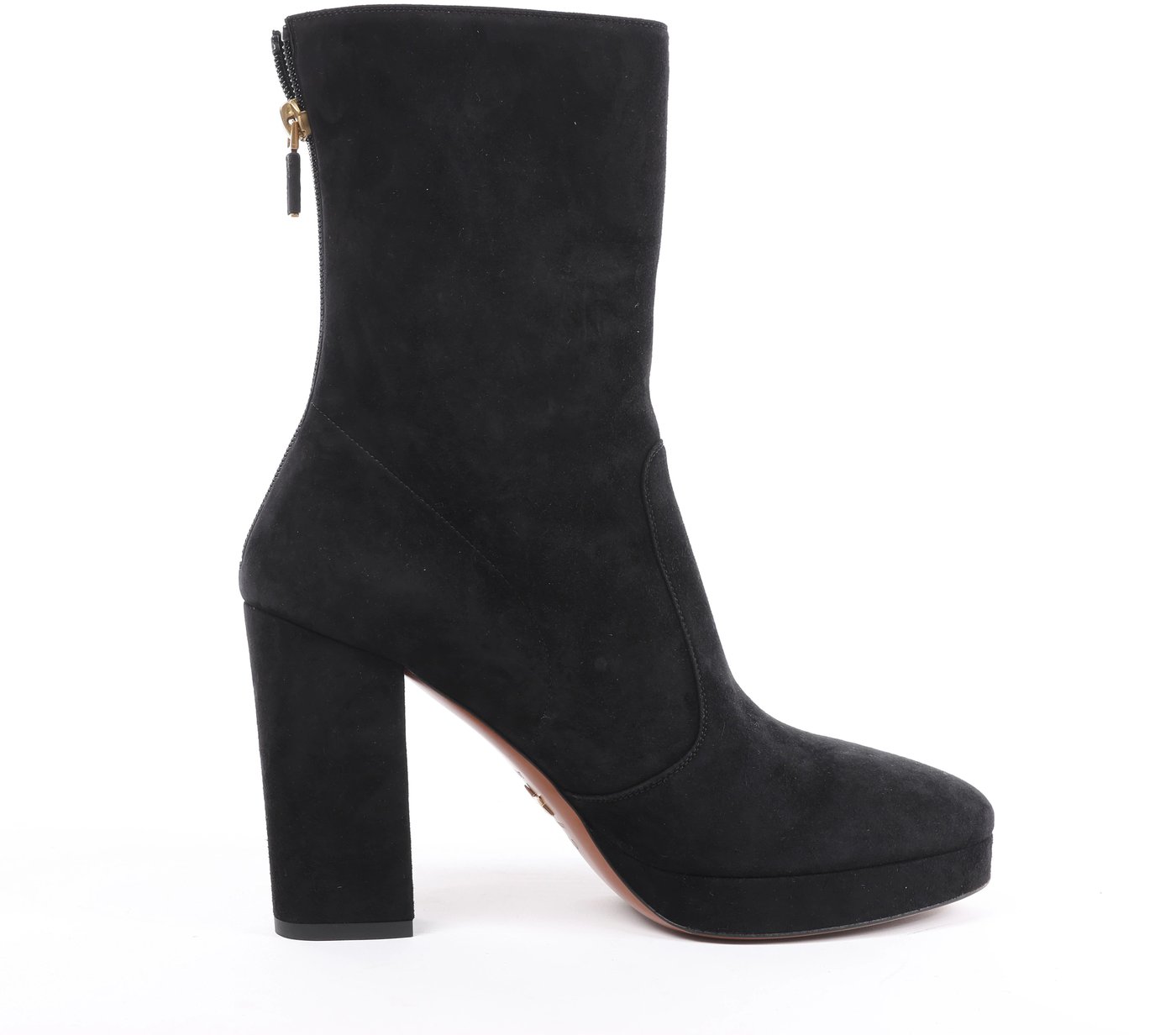 Christian Dior D-RISE Suede Boots 38 1/2 Ladies' Black MC0319