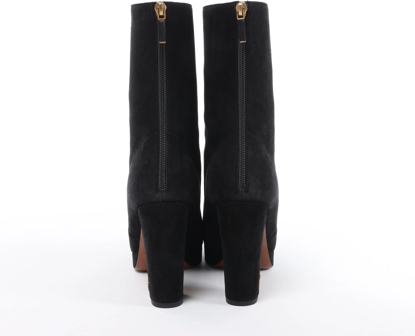 Christian Dior D-RISE Suede Boots 38 1/2 Ladies' Black MC0319